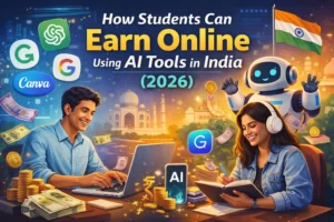 students can earn online using AI